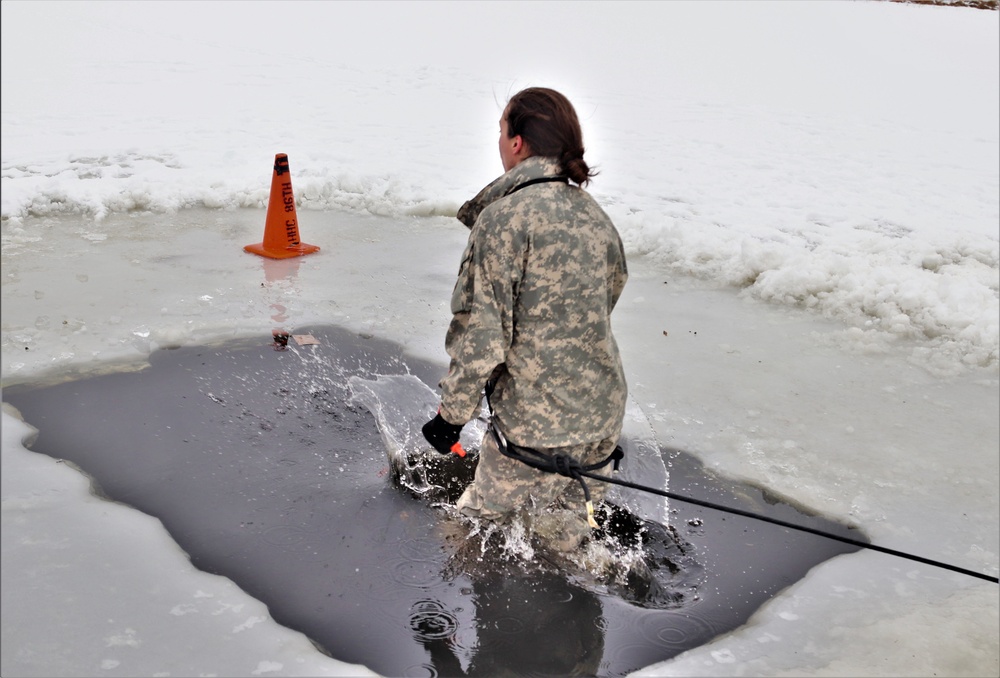 CWOC Class 20-02 students complete cold-water immersion training at Fort McCoy