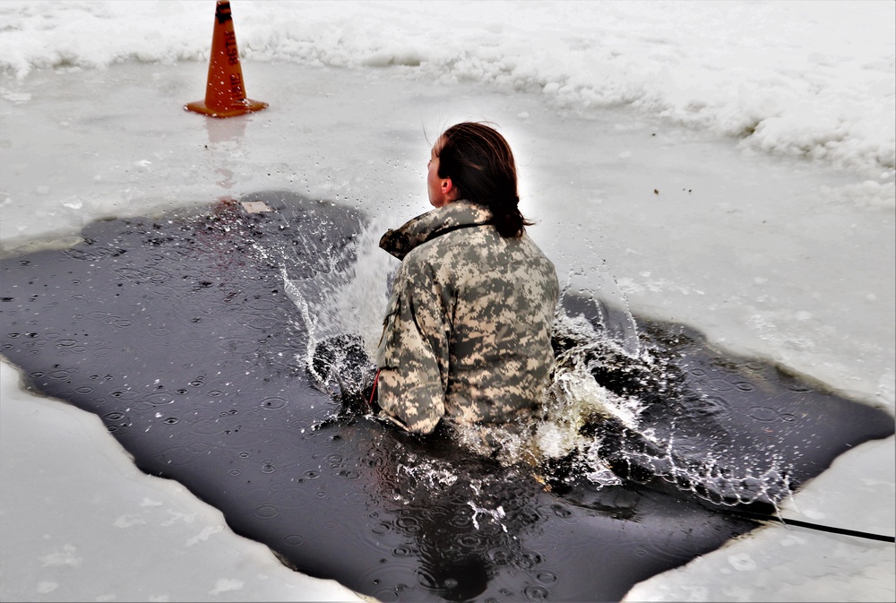 CWOC Class 20-02 students complete cold-water immersion training at Fort McCoy