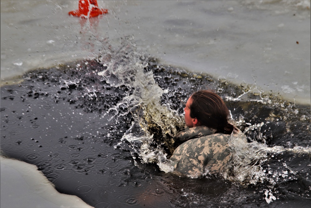 CWOC Class 20-02 students complete cold-water immersion training at Fort McCoy