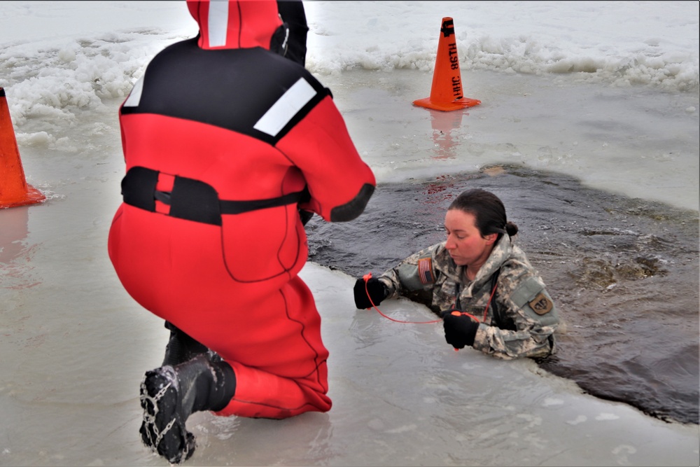 CWOC Class 20-02 students complete cold-water immersion training at Fort McCoy