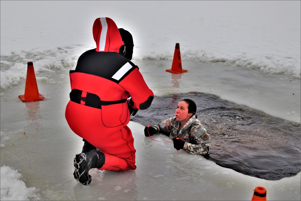 CWOC Class 20-02 students complete cold-water immersion training at Fort McCoy