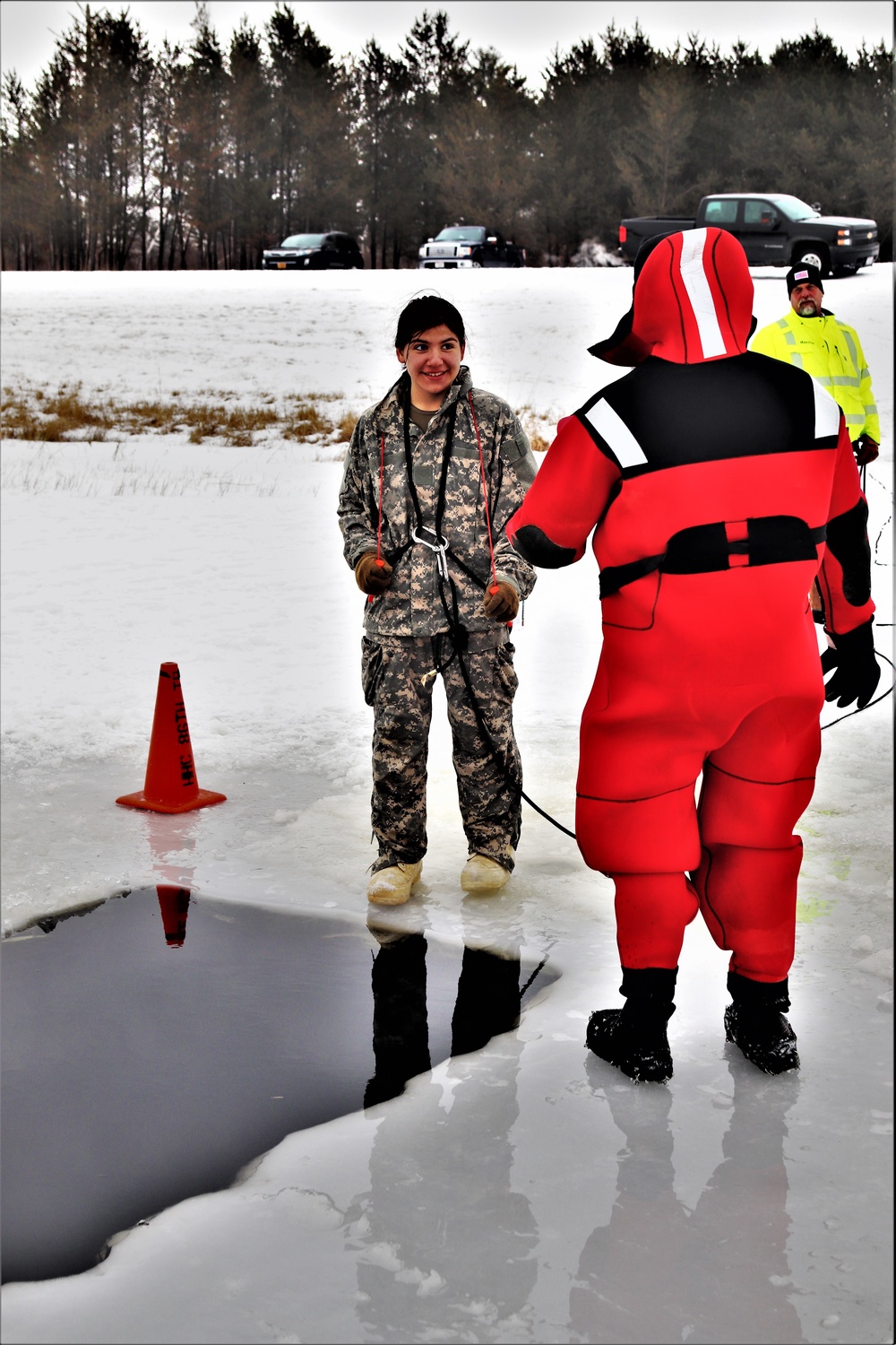 CWOC Class 20-02 students complete cold-water immersion training at Fort McCoy