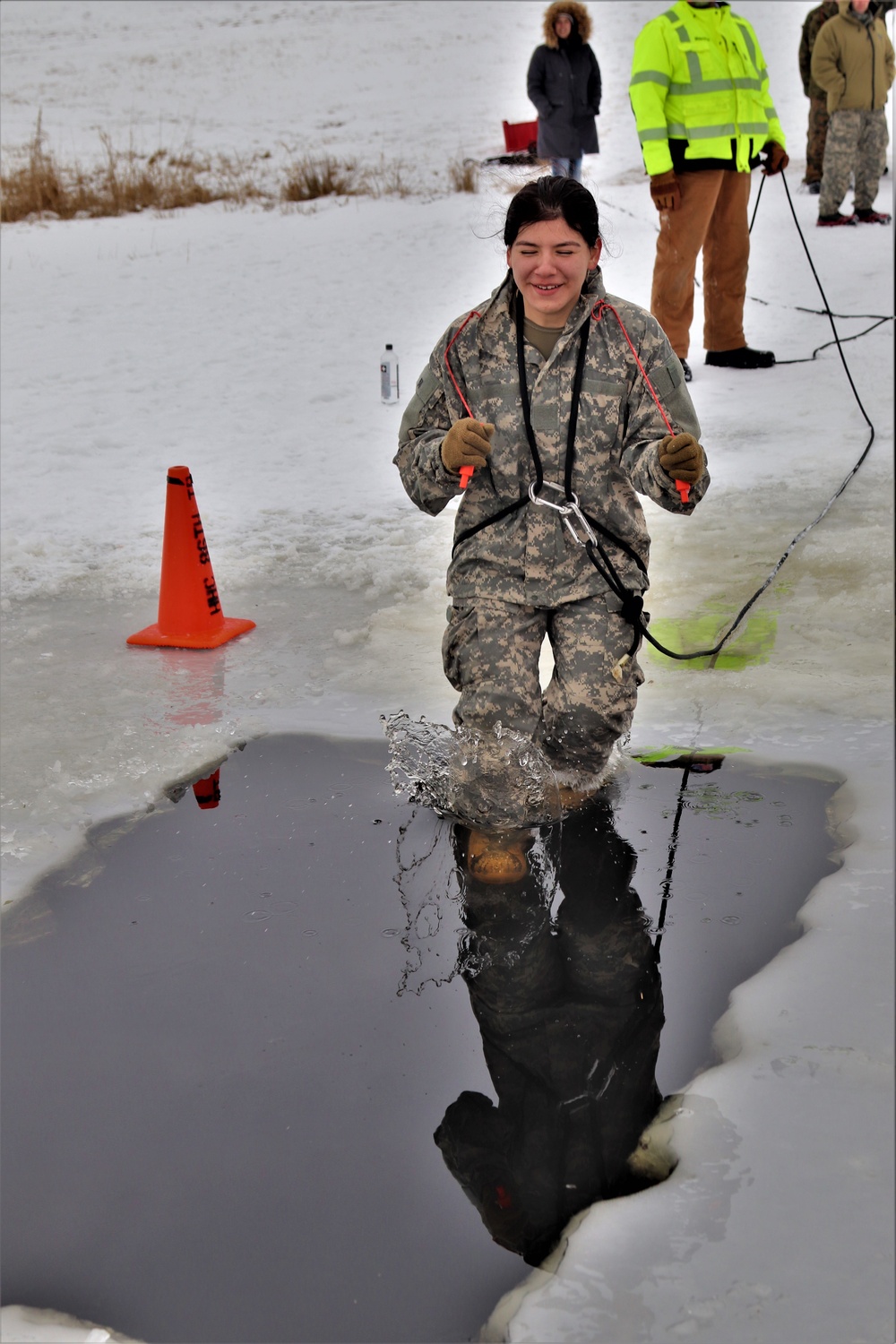 CWOC Class 20-02 students complete cold-water immersion training at Fort McCoy