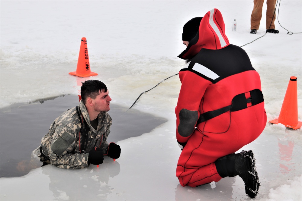 CWOC Class 20-02 students complete cold-water immersion training at Fort McCoy