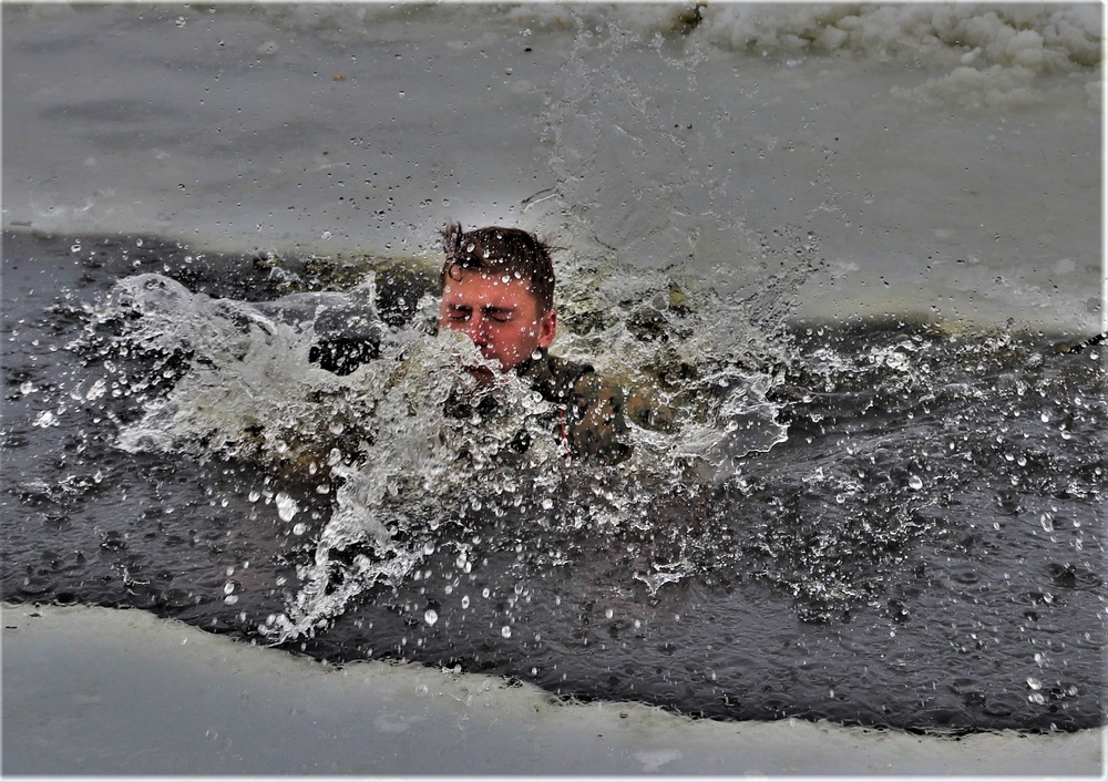 CWOC Class 20-02 students complete cold-water immersion training at Fort McCoy