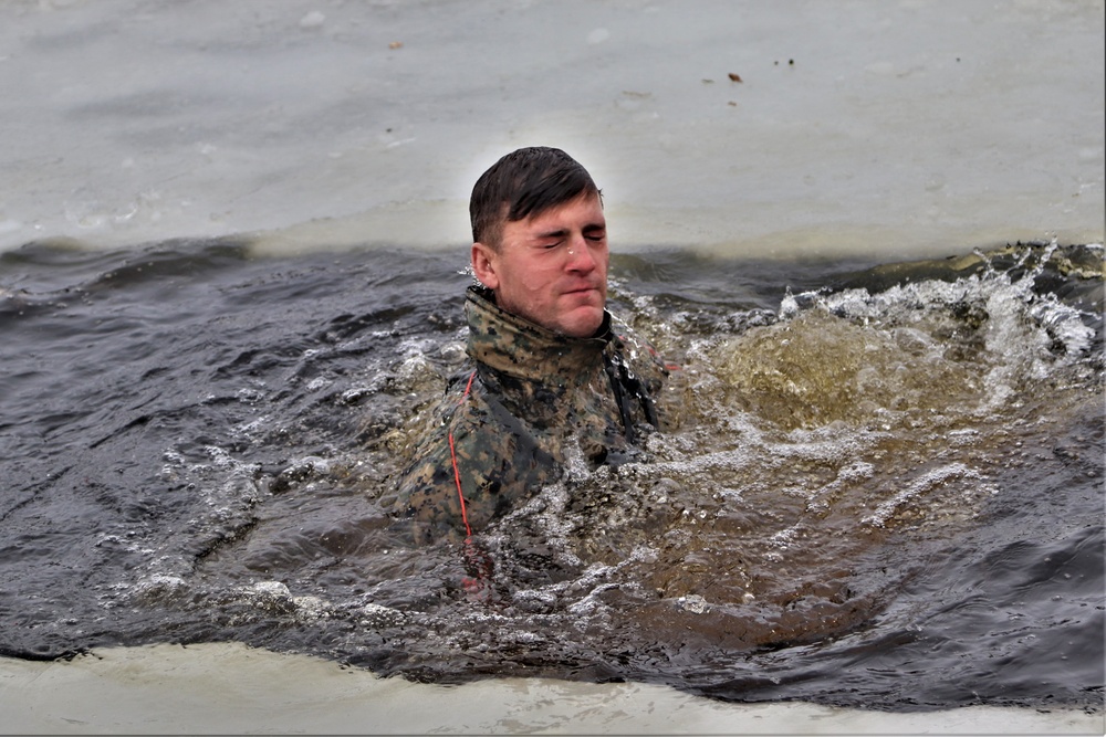 CWOC Class 20-02 students complete cold-water immersion training at Fort McCoy