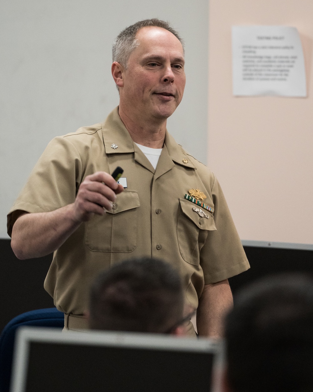 200211-N-TE695-0016 NEWPORT, R.I. (Feb. 11, 2020) -- Navy  Officer Development School teach reserve topics to Reservists