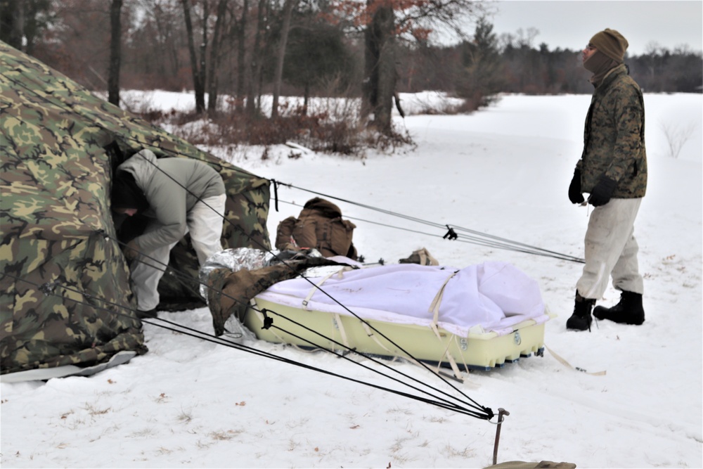 CWOC students practice cold-water immersion training scenario at Fort McCoy