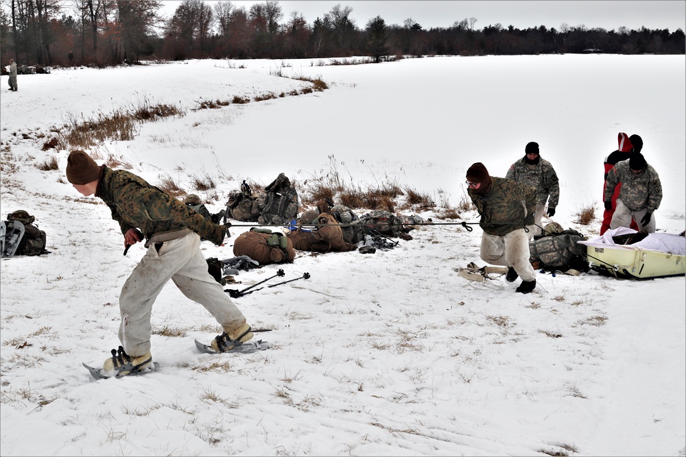 CWOC students practice cold-water immersion training scenario at Fort McCoy