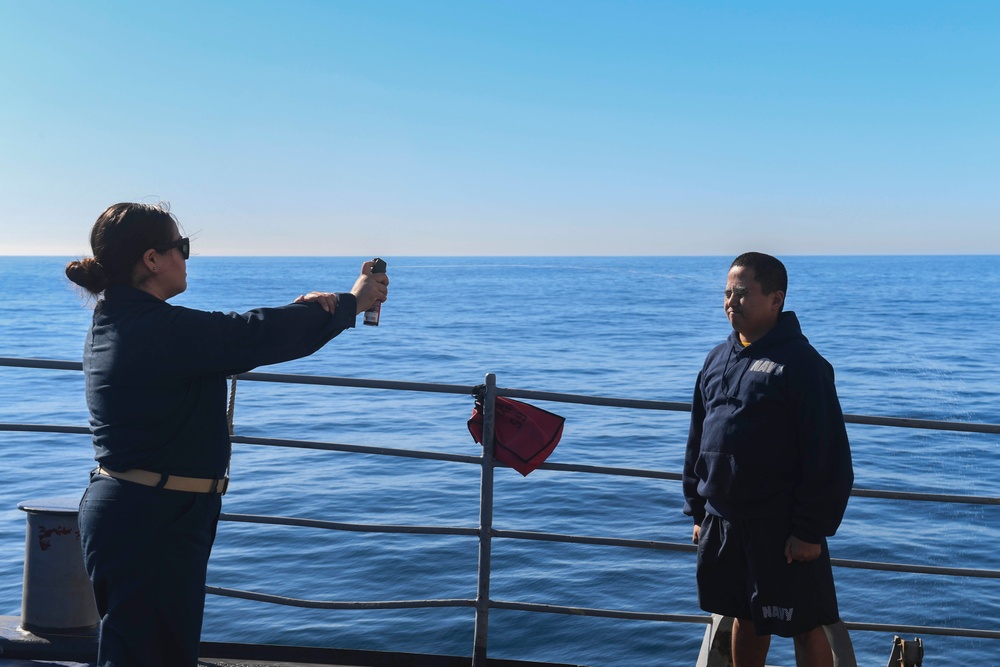 USS Princeton Sailors Get OC Sprayed