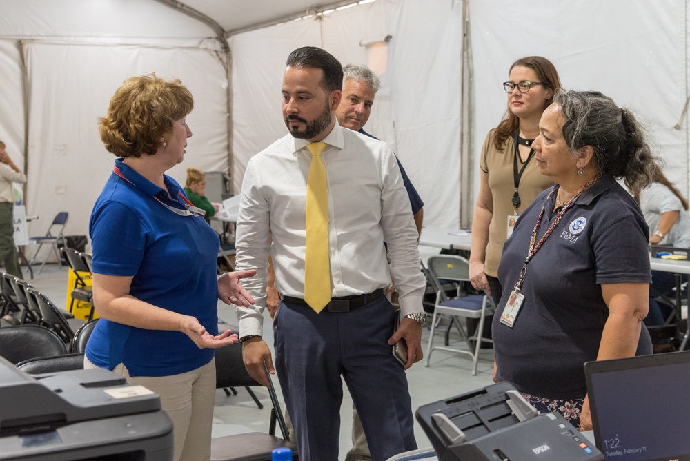 Mayor Visits Disaster Recovery Center