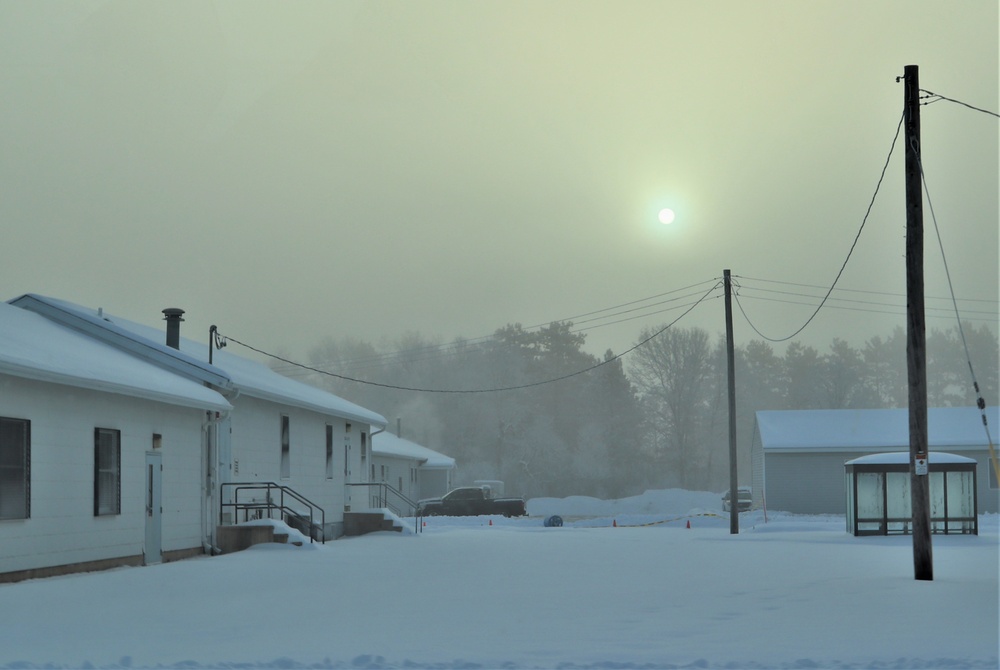 Snowy Sunrise at Fort McCoy