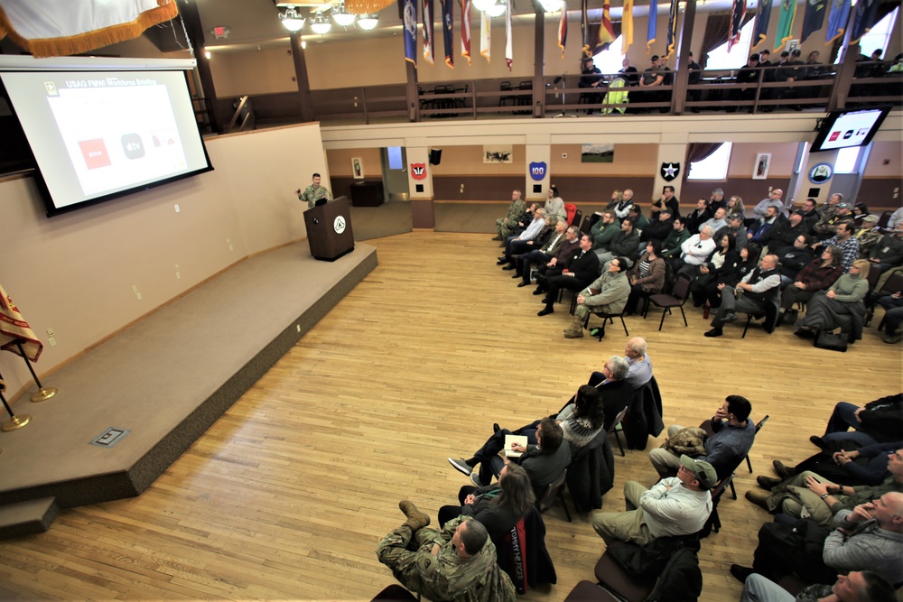 Fort McCoy garrison commander’s workforce briefing highlights yesterday’s accomplishments, tomorrow’s plans
