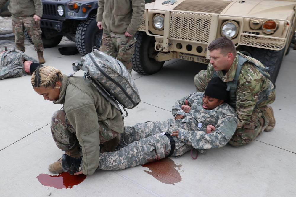 Alabama National Guard Soldiers React to Mock Mass Casualty