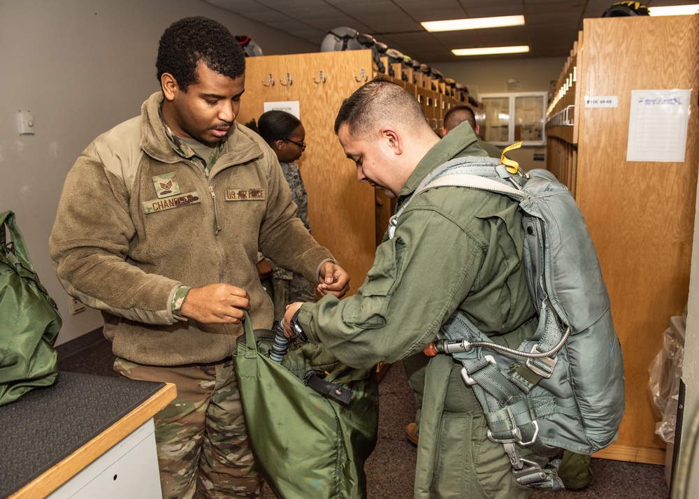 509th MSG Airman of the Year prepares for T-38 incentive flight