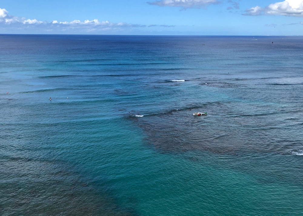 Coast Guard, partners continue working to remove aground sailing vessel on Oahu