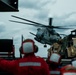 Marine CH-53E lands on USS Germantown