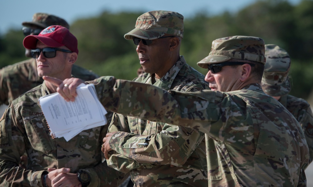 General Brown visits Andersen Air Force Base