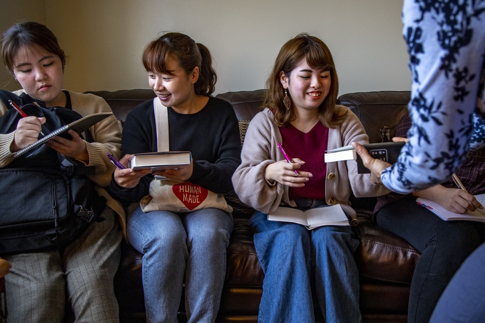 Okinawa University students visit Camp Foster Behavior Health Center