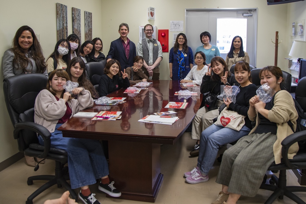 Okinawa University students visit Camp Foster Behavior Health Center