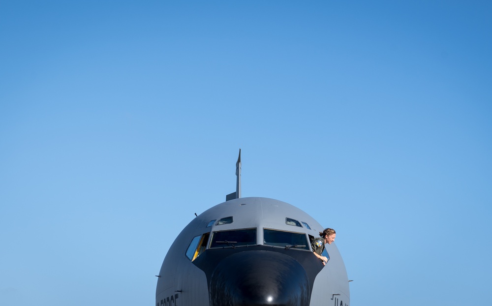KC-135 Stratotanker refuels fighters during Cope North 20