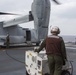 31st MEU Marines conduct flight operations aboard the USS America