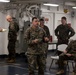 31st MEU Marines conduct a mission brief aboard USS America