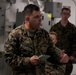 31st MEU Marines conduct a mission brief aboard USS America