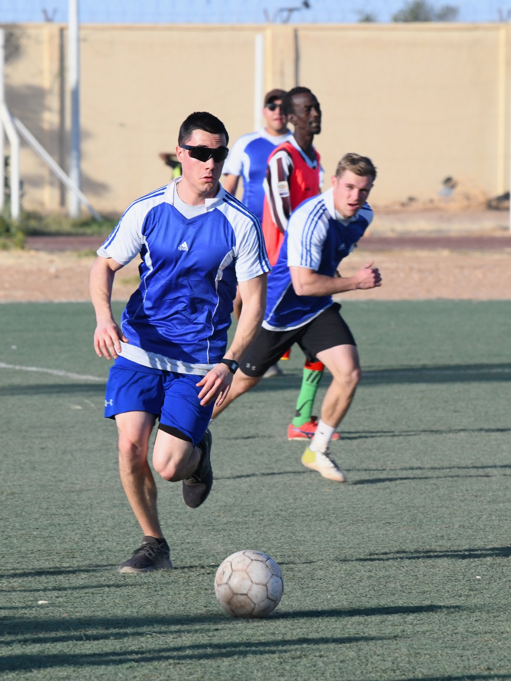 U.S. military, FAN personnel challenge local Agadez soccer team to exhibition match