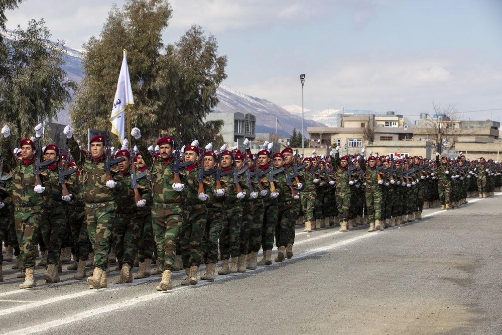 Peshmerga Graduation Ceremony at Bapshytan Training Center