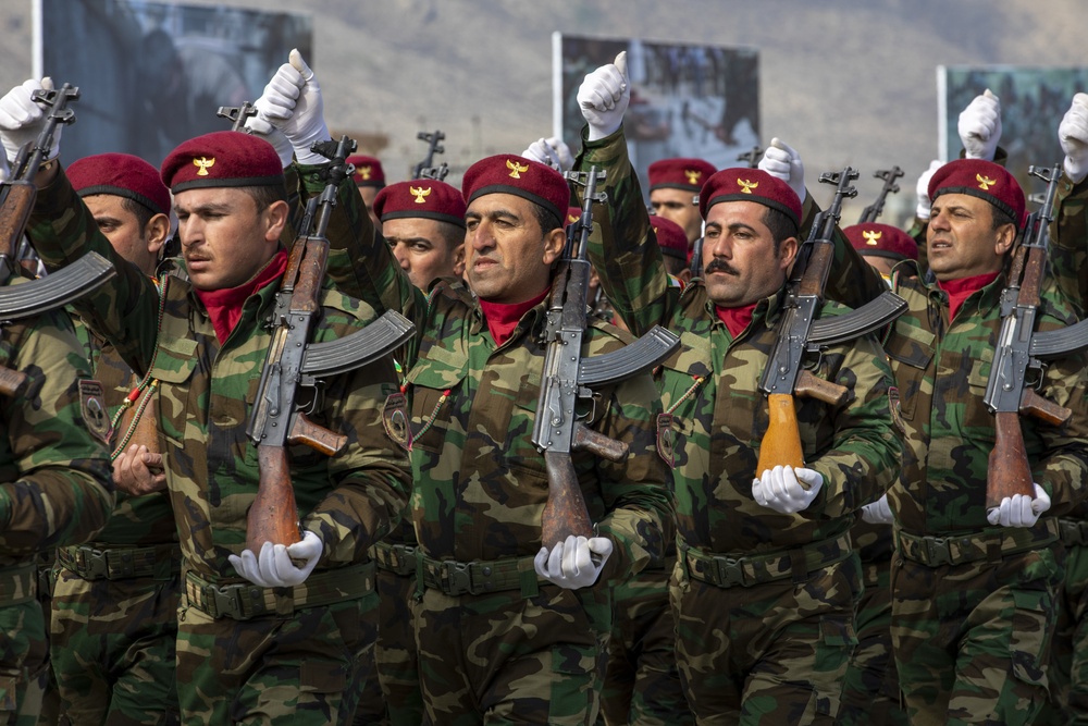 Peshmerga Graduation Ceremony at Bapshytan Training Center