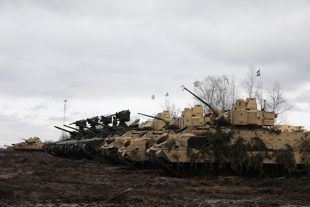 1st Battalion, 9th Cavalry Regiment Combined Arms Live Fire Exercise, Day One