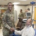 Military personnel ‘salute’ patients at VA medical center