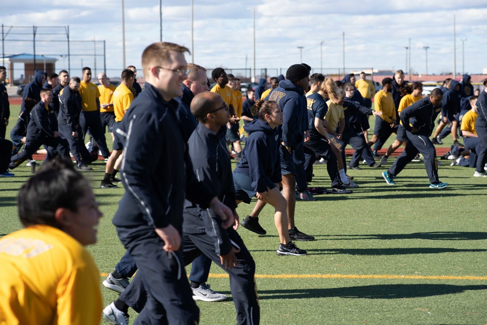 U.S. Sailors PT