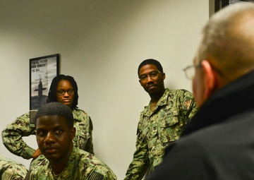 Navy Recruiting Region East Command Master Chief visits Navy Talent Acquisition Group Pittsburgh