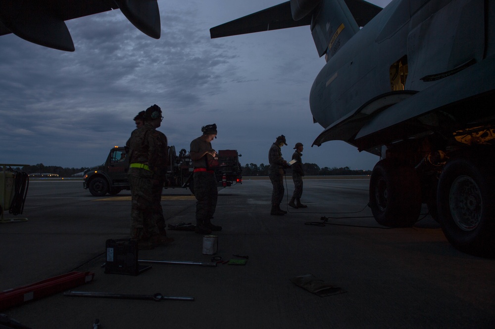 Night on the flight line