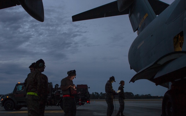 Night on the flight line