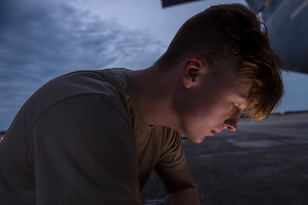 Night on the flight line