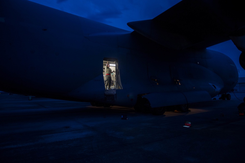 Night on the flight line