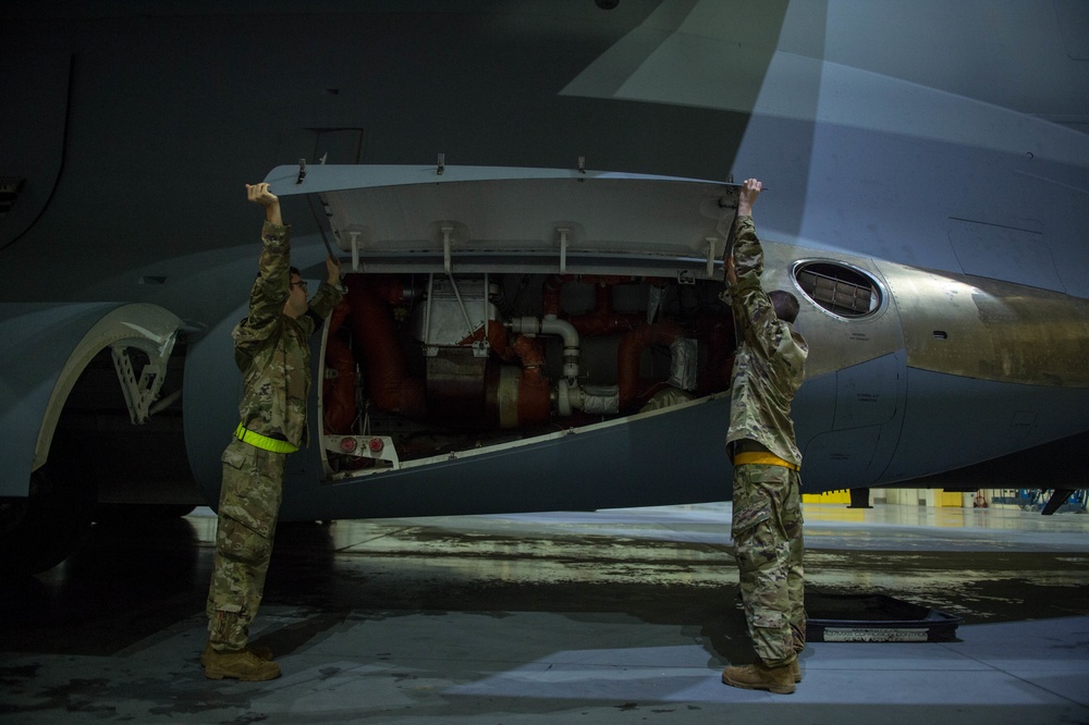 Night on the flight line