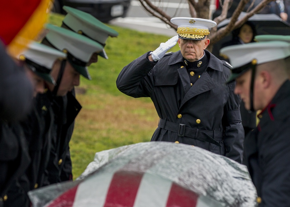 Former Marine Corps Commandant Gen. Paul X. Kelley laid to rest