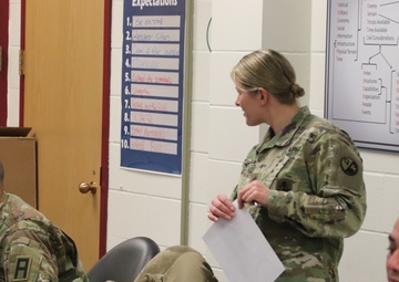 Soldiers participate in training for 89B Senior Leader Course at Fort McCoy