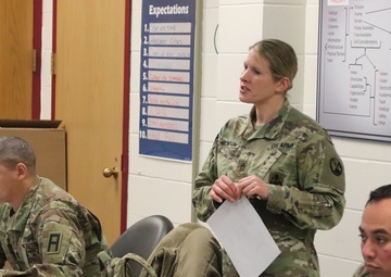 Soldiers participate in training for 89B Senior Leader Course at Fort McCoy
