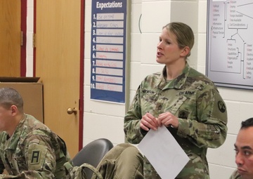 Soldiers participate in training for 89B Senior Leader Course at Fort McCoy
