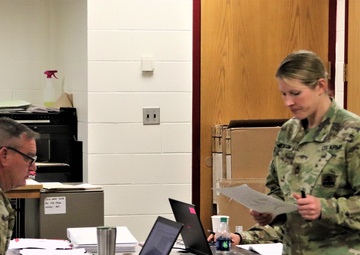 Soldiers participate in training for 89B Senior Leader Course at Fort McCoy