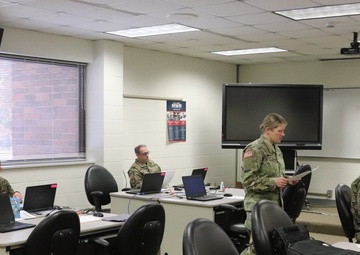 Soldiers participate in training for 89B Senior Leader Course at Fort McCoy