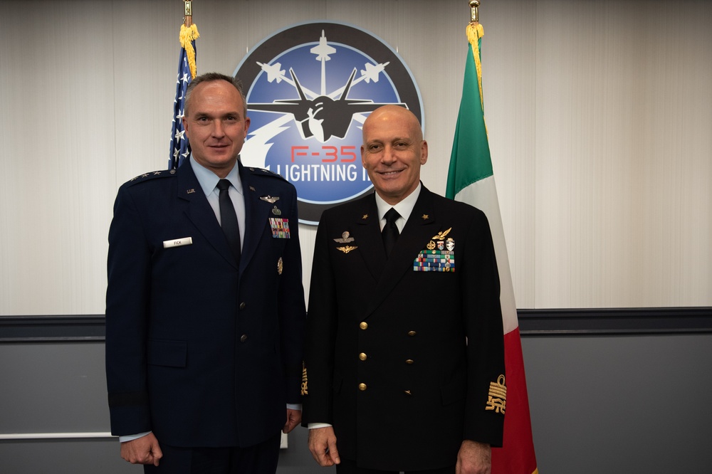 F-35 Lightning II Joint Program Office Call with Italian Chief of Navy, Admiral Giuseppe Cavo Dragone