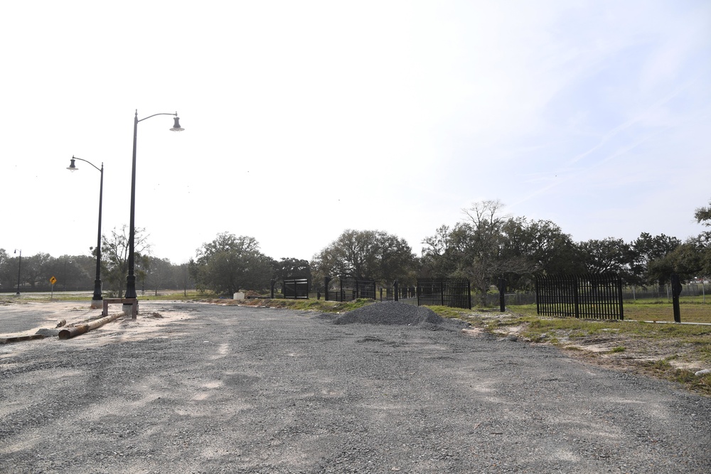 Division Street Gate entrance construction continues