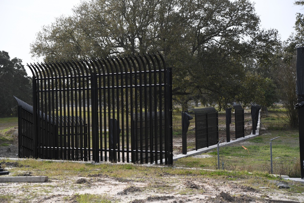 Division Street Gate entrance construction continues
