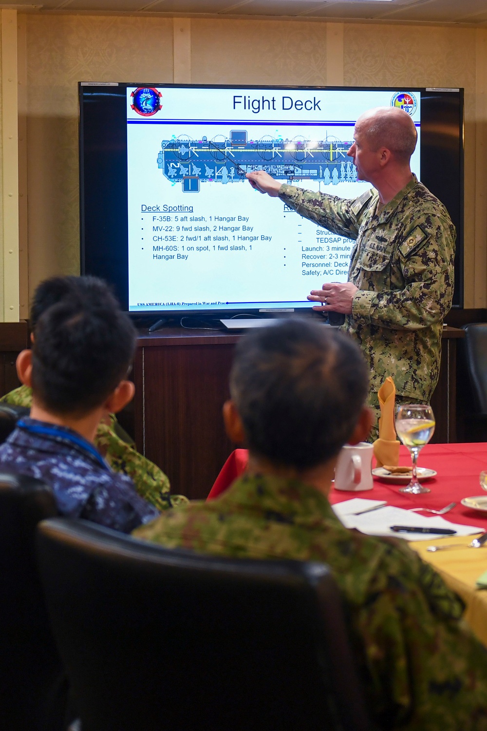 JMSDF, JASDF Commanders Visit USS America